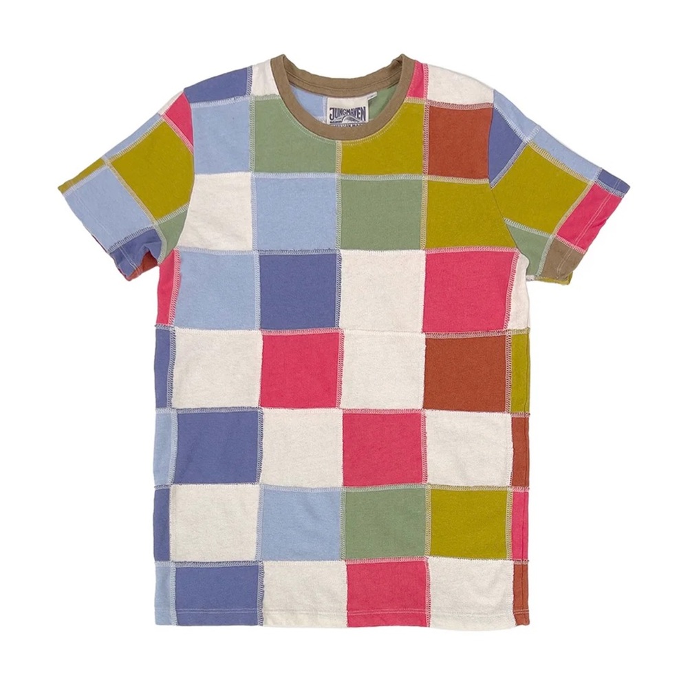 Jungmaven Multicolor Patchwork Short Sleeve Tee
